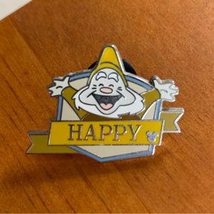 Happy Seven Dwarfs Disney Pin hidden Mickey